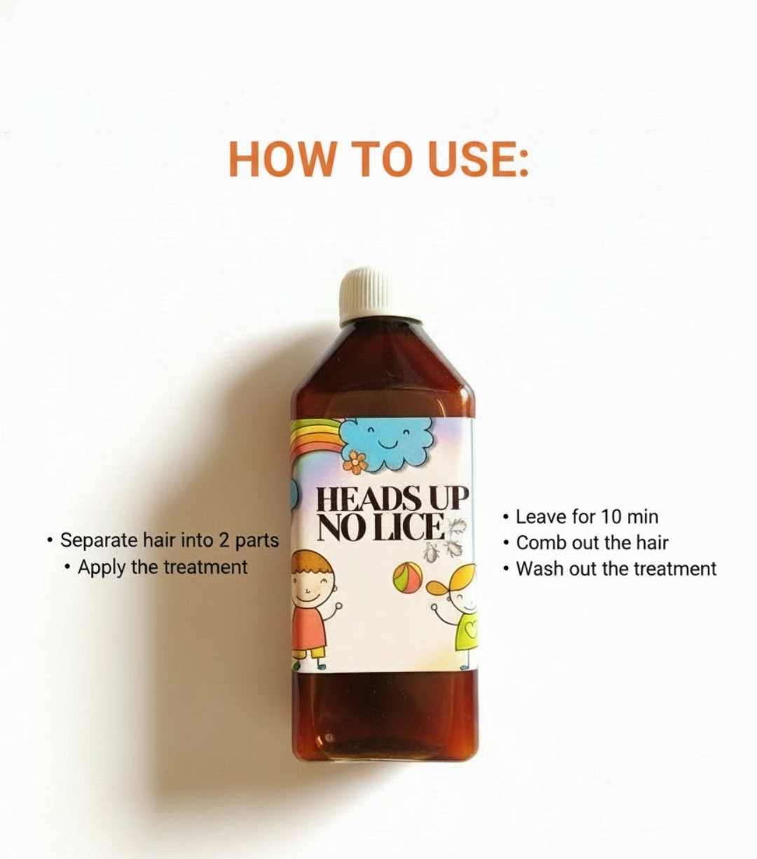 Heads up no lice shampoo for all hair types - 200ml